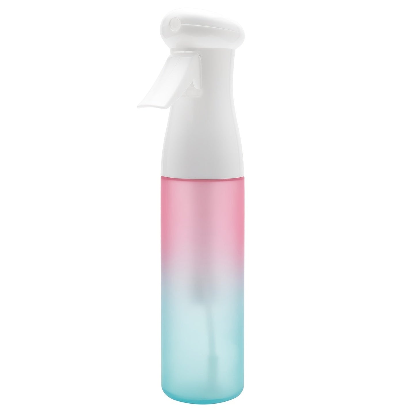 Fine Mist Spray Bottle 300ml Frosted Anti-Slip BPA Free Barber Hair Spray Water Bottle for Curly Hair Styling Salon Skincare Plant Misting Gardening Gradient Color Professional Spray Bottle