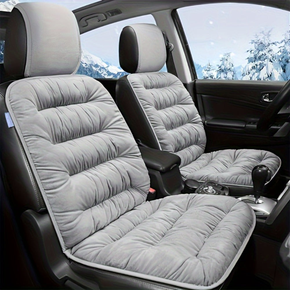 Memory Foam Car Seat Cushion with Storage Bag, Anti-Slip Rubber Bottom Driver Seat Backrest Pad, Single Seat Vest-Style Comfort Cushion for Car, Available in Red Beige Black