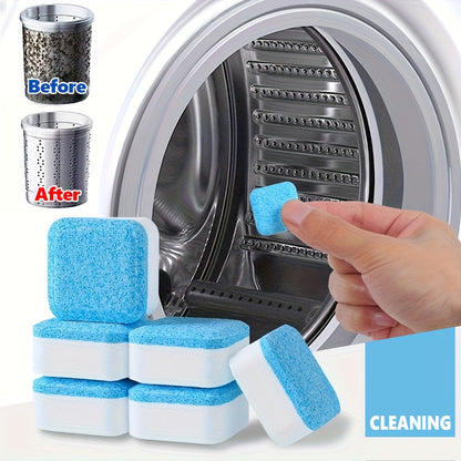 Washing Machine Cleaner Tablets Deep Cleaning Descaler for HE Front Loader Top Load Washer Septic Safe Deodorizer Removes Odor Residue Drum & Tub Seal Cleaner 16 24 32 40 Packs Bulk Value
