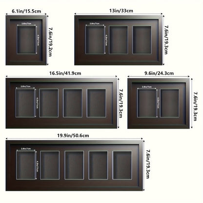 Trading Card Display Case Wall Mounted Wood Frame – Pokemon TCG Sports Cards 35–360pt Compatible, 1/2/4/6/10 Grid Options, Card Collector Gift for Teen & Adult Ages 14+