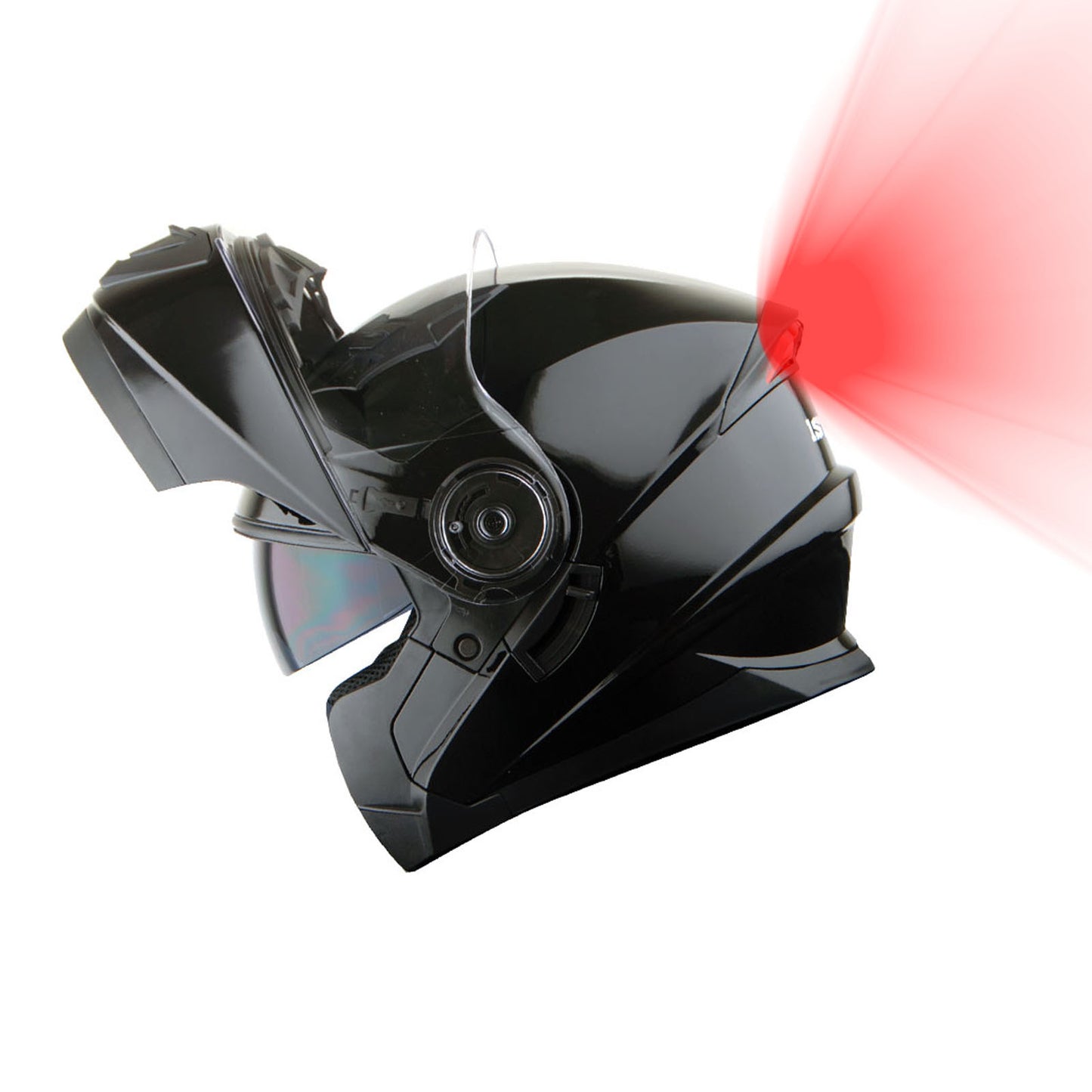 Motorcycle Modular Full Face Dual Visor Helmet Sun Shield Optional LED Tail Light: Modular901