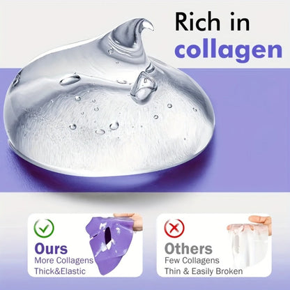 Bio-Collagen Powerful Moisturizing Face Mask Set 20pcs | Deep Hydration Anti-Aging Skincare for Dry Dull Sagging Skin | Facial Masks for Men and Women