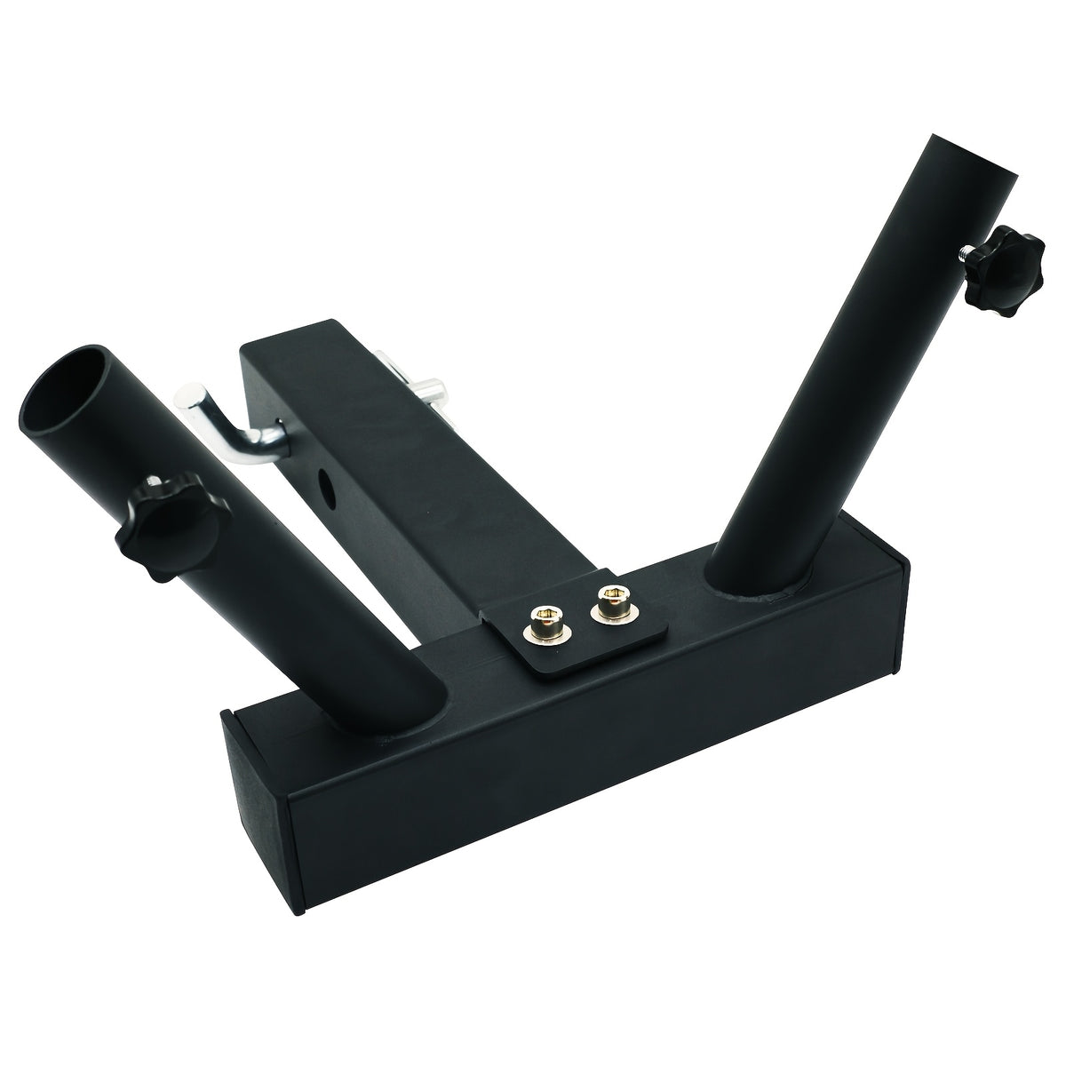 Double Hitch Flag Pole Holder for Truck, Fits Standard 2" Trailer Hitch, RV Flagpole Kit, Car Receiver Flag Pole Mount, Compatible with Jeep, RV, Camper, SUV, Pickup