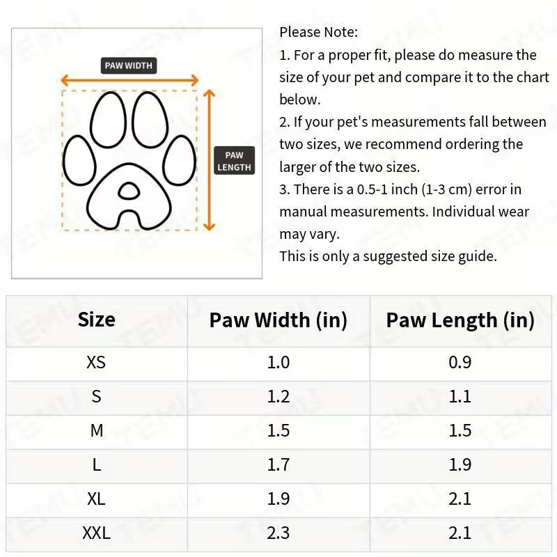 Dog Boots Waterproof Non-Slip Reflective Shoes for Medium & Large Dogs – Soft Wear-Resistant Paw Protector with Safety Reflective Tape, All-Season Dog Footwear