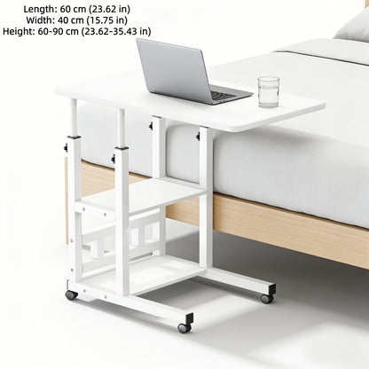 Bedside Table with Wheels Adjustable Height – Multi-Style Nursing Care Table for Elderly & Patients | Single & 3-Tier Rolling Overbed Dining Table, Home Medical Convalescent Furniture, 13 Styles