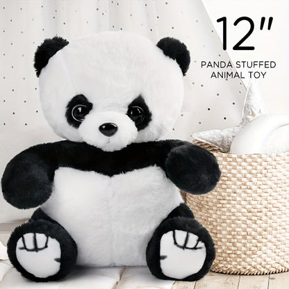 Light Up Panda Stuffed Animal Plush Toy 8 & 12 Inch with LED Glow | Cute Panda Bear Hugging Toy | Birthday Christmas Gift for Kids Boys Girls Home Decor