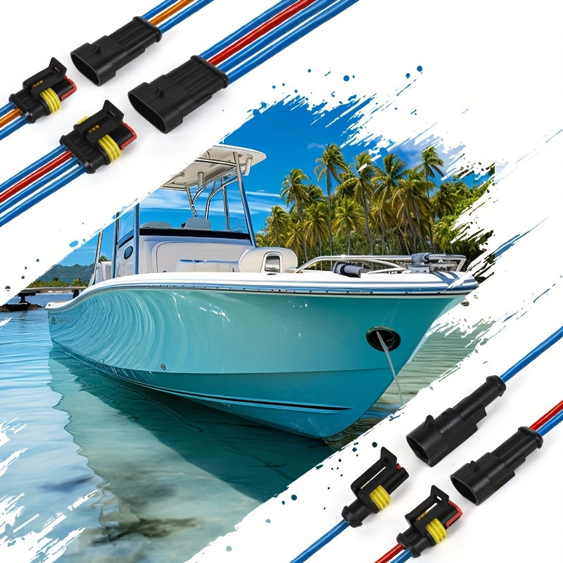 355pcs/352pcs Automotive Electrical Connector Terminals Kit - Durable 1/ 2/ 3/ 4 Pin Wire Plugs for Car Repair And Maintenance - Easy to Install And Use