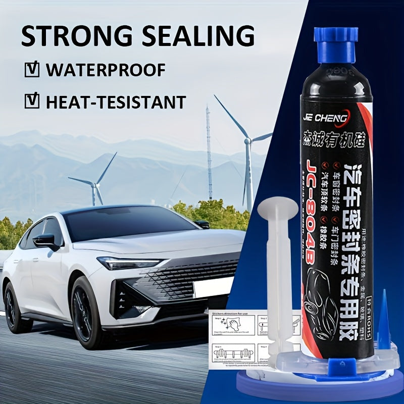 Automotive Rubber Sealant - Heavy-Duty Black High Quality Adhesive for Tyre Sealing, Plastic & Metal Surfaces | Multi-Surface Bonding, Long-Lasting Repair & Leakproof Seal | Compatible with Cars, Trucks, Motorcycles, Bikes | Easy Application