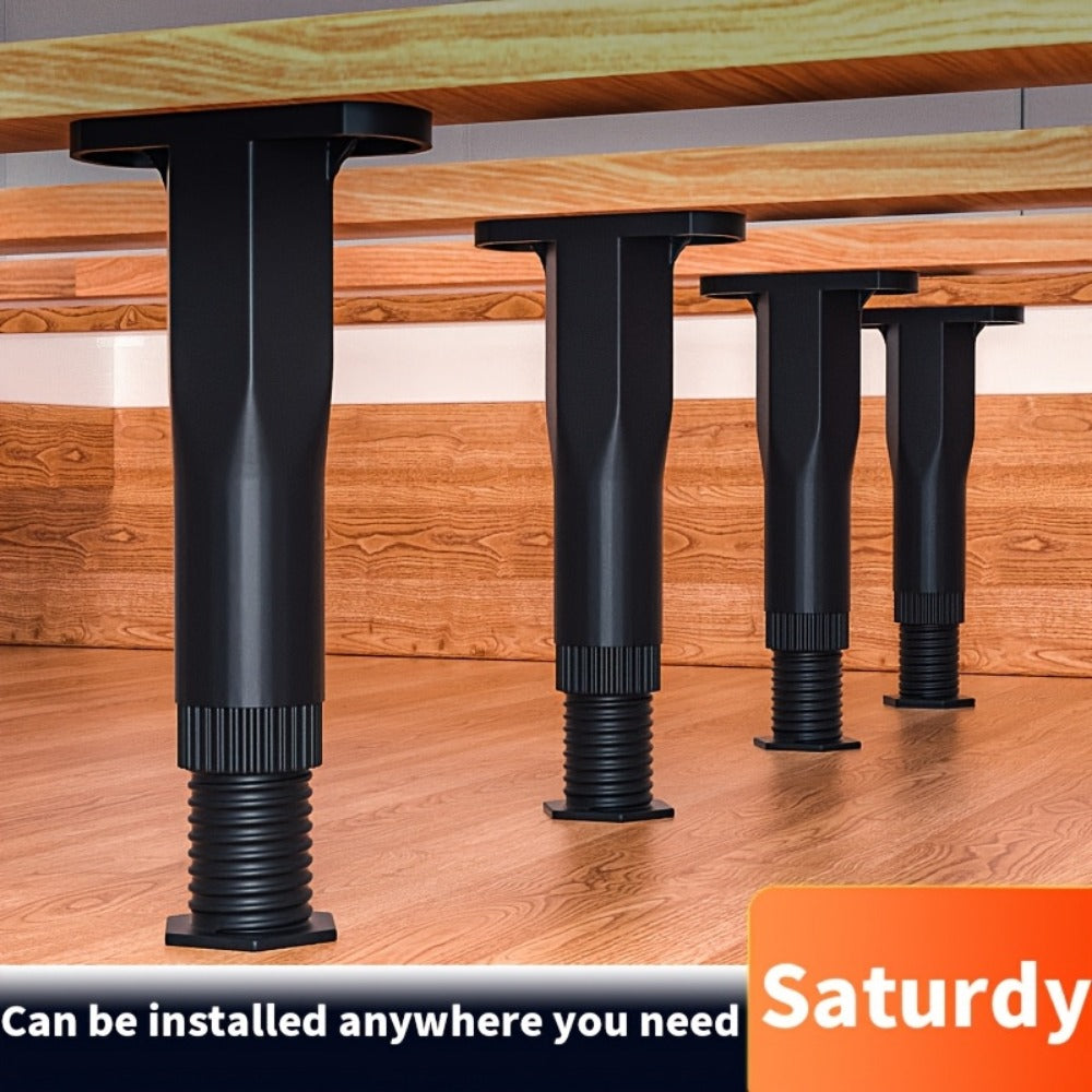 Bed Frame Support Legs, Bed Frame Center Support Legs Adjustable 5.3" - 8.6" - Non-Slip shown in the main product view
