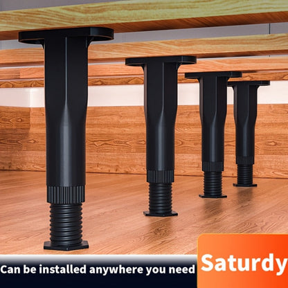 Bed Frame Support Legs, Bed Frame Center Support Legs Adjustable 5.3" - 8.6" - Non-Slip shown in the main product view