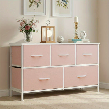 Dresser shown in the pink option