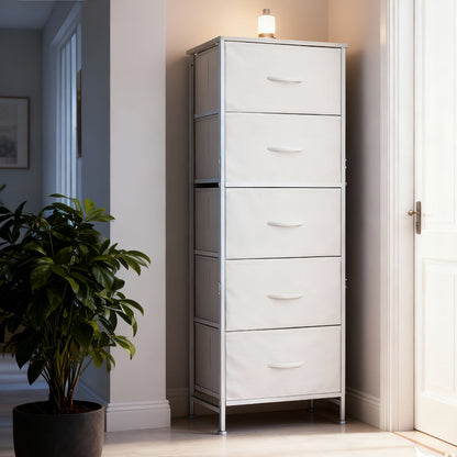 5-Drawer Freestanding Kitchen Pantry Cabinet with Multiple Color Options detail image - detail view 10