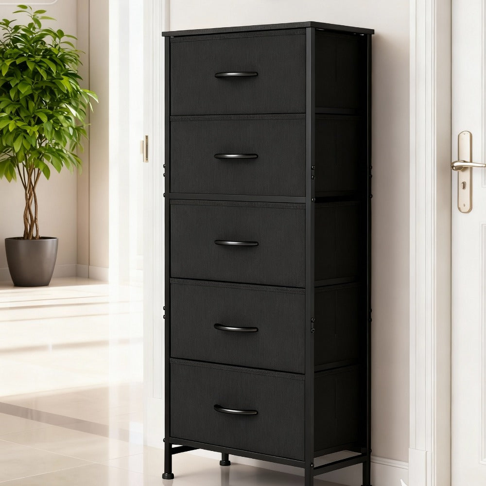 5-Drawer Freestanding Kitchen Pantry Cabinet with Multiple Color Options detail image - detail view 17
