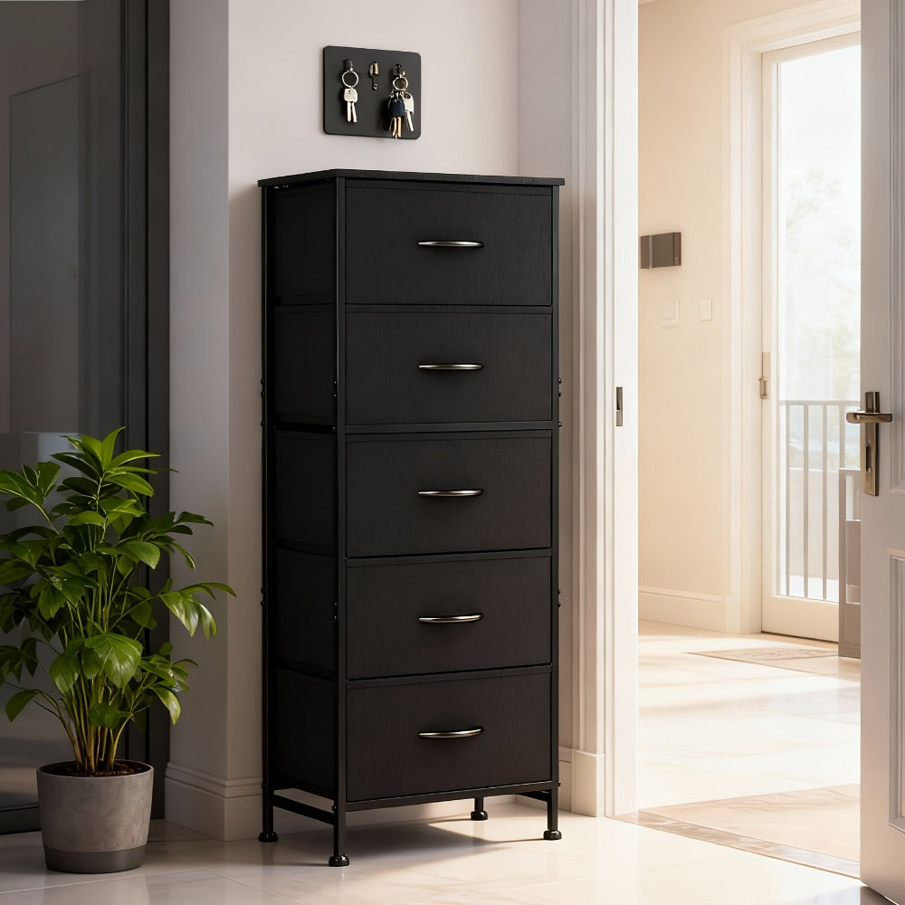 5-Drawer Freestanding Kitchen Pantry Cabinet with Multiple Color Options detail image