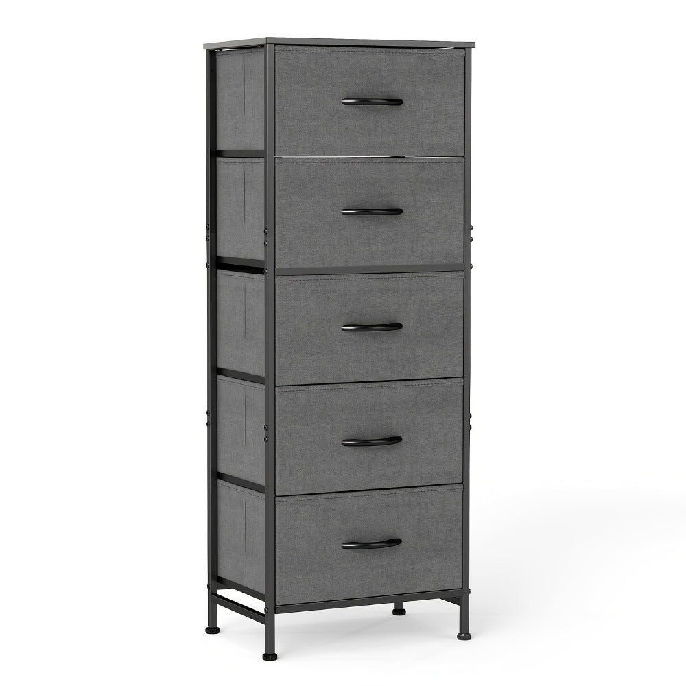 5-Drawer Freestanding Kitchen Pantry Cabinet with Multiple Color Options detail image - detail view 5