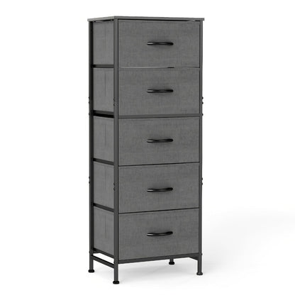 5-Drawer Freestanding Kitchen Pantry Cabinet with Multiple Color Options detail image - detail view 5