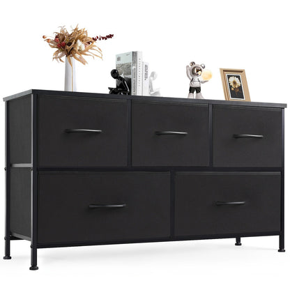Dresser shown in the Black - 5 Drawers option