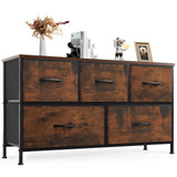 Brown- 5 Drawers