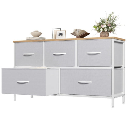5-Drawer Metal Dresser with Multiple Color Options for Bedroom detail image - detail view 11