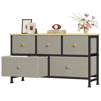 5-Drawer Metal Dresser with Multiple Color Options for Bedroom detail image - detail view 15