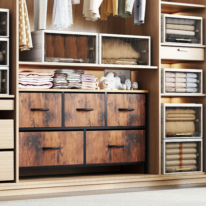 5-Drawer Metal Dresser with Multiple Color Options for Bedroom detail image - detail view 16
