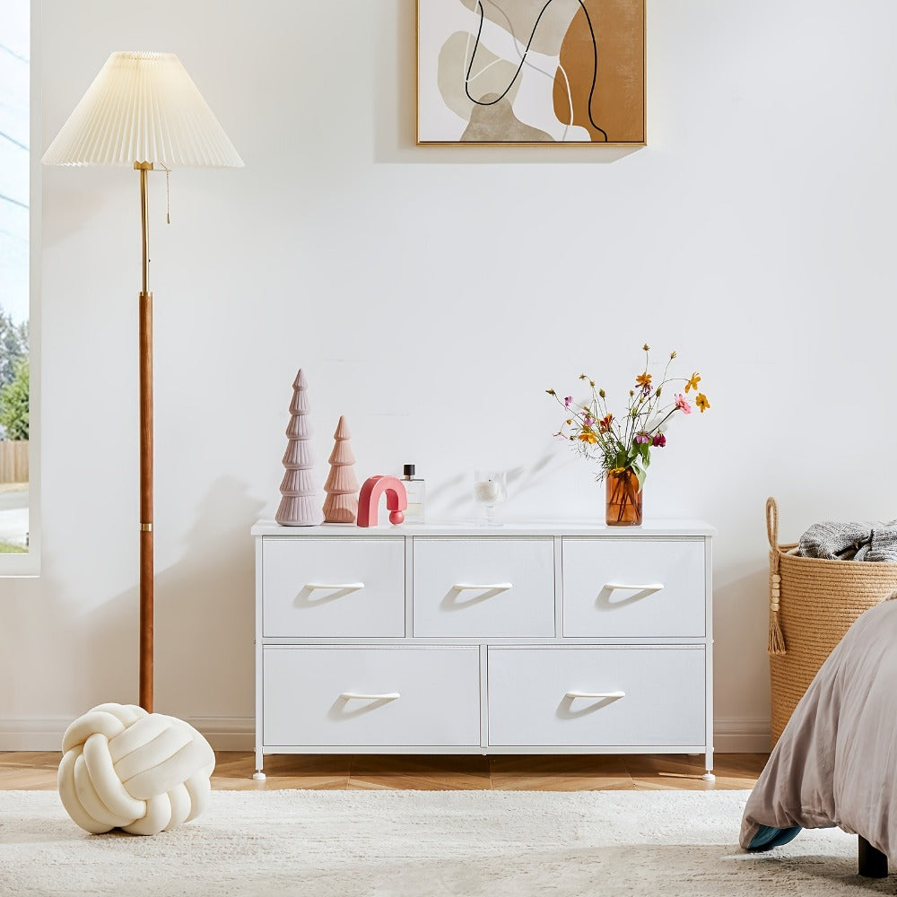 5-Drawer Metal Dresser with Multiple Color Options for Bedroom detail image - detail view 18
