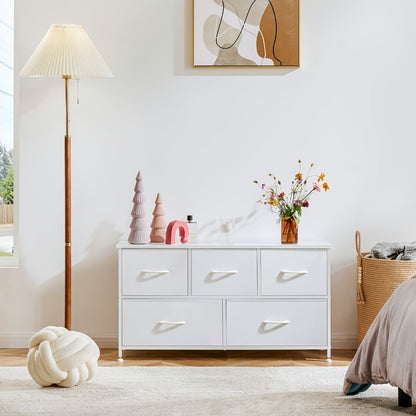 5-Drawer Metal Dresser with Multiple Color Options for Bedroom detail image - detail view 18