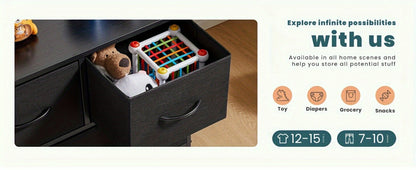 5-Drawer Metal Dresser with Multiple Color Options for Bedroom detail image - detail view 22