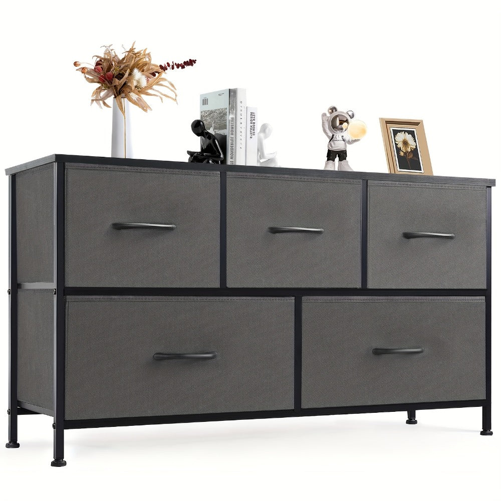5-Drawer Metal Dresser with Multiple Color Options for Bedroom detail image - detail view 5