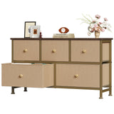 Khaki - 5 Drawer