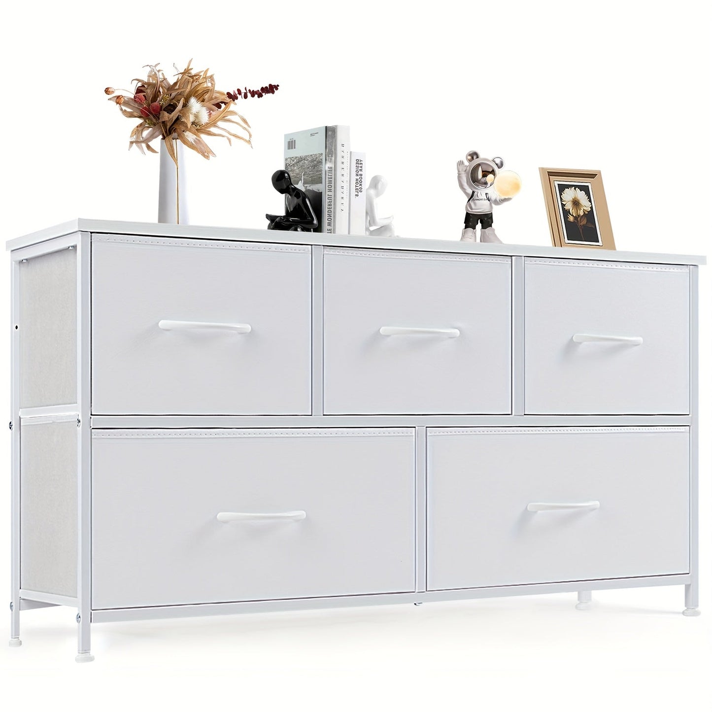 Dresser shown in the White - 5 Drawers option
