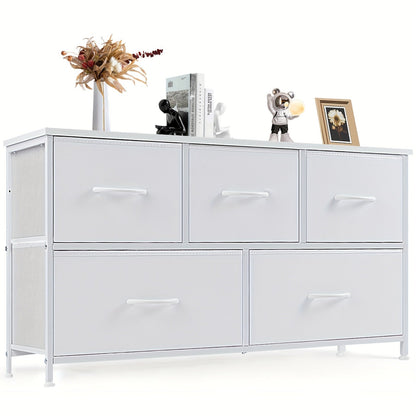 Dresser shown in the White - 5 Drawers option