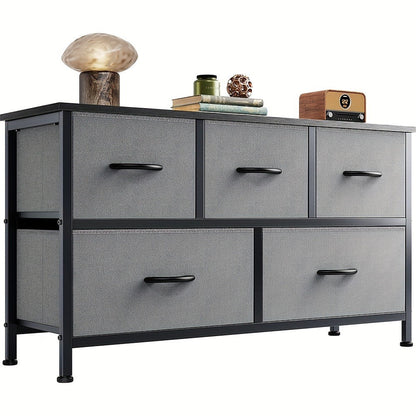 5-Drawer Wide Dresser with Multiple Color Options, Drawer Storage Cabinet detail image - detail view 10