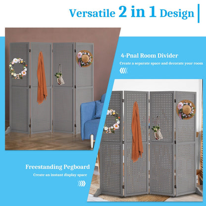 5-Foot Freestanding Room Divider with Added Privacy for Privacy and Space Definition detail image - detail view 26