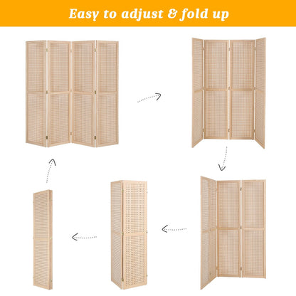 5-Foot Freestanding Room Divider with Added Privacy for Privacy and Space Definition detail image - detail view 3