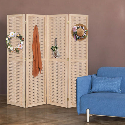 5-Foot Freestanding Room Divider with Added Privacy for Privacy and Space Definition detail image - detail view 9