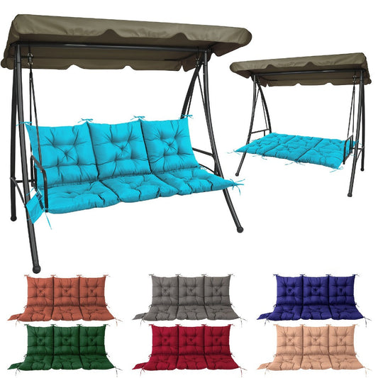 Outdoor Swing Cushion, Porch Swing Cushion 60x40in 5 Inch Thick PP Cotton with Straps & shown in the main product view