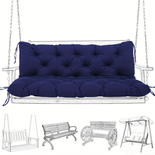 Outdoor Swing Cushion, 5" Thick Memory Foam - Waterproof 2-3 Seat Replacement Porch Swing shown in the main product view