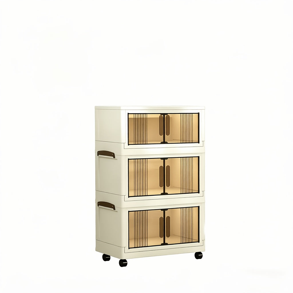 Storage Cabinet shown in the 【white】, 3pcs option