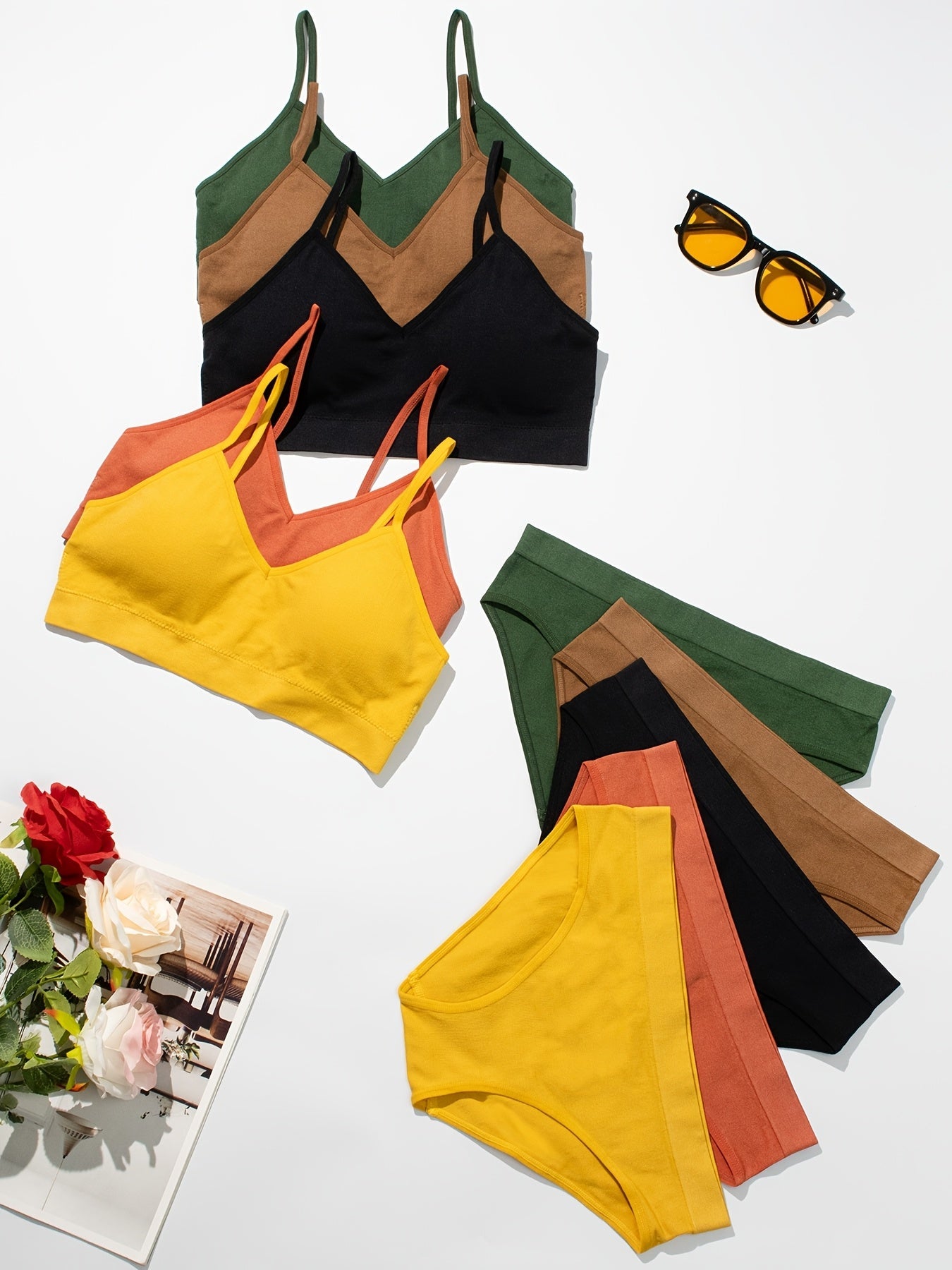 Women's Mixed colors Knit Bra - product view 5