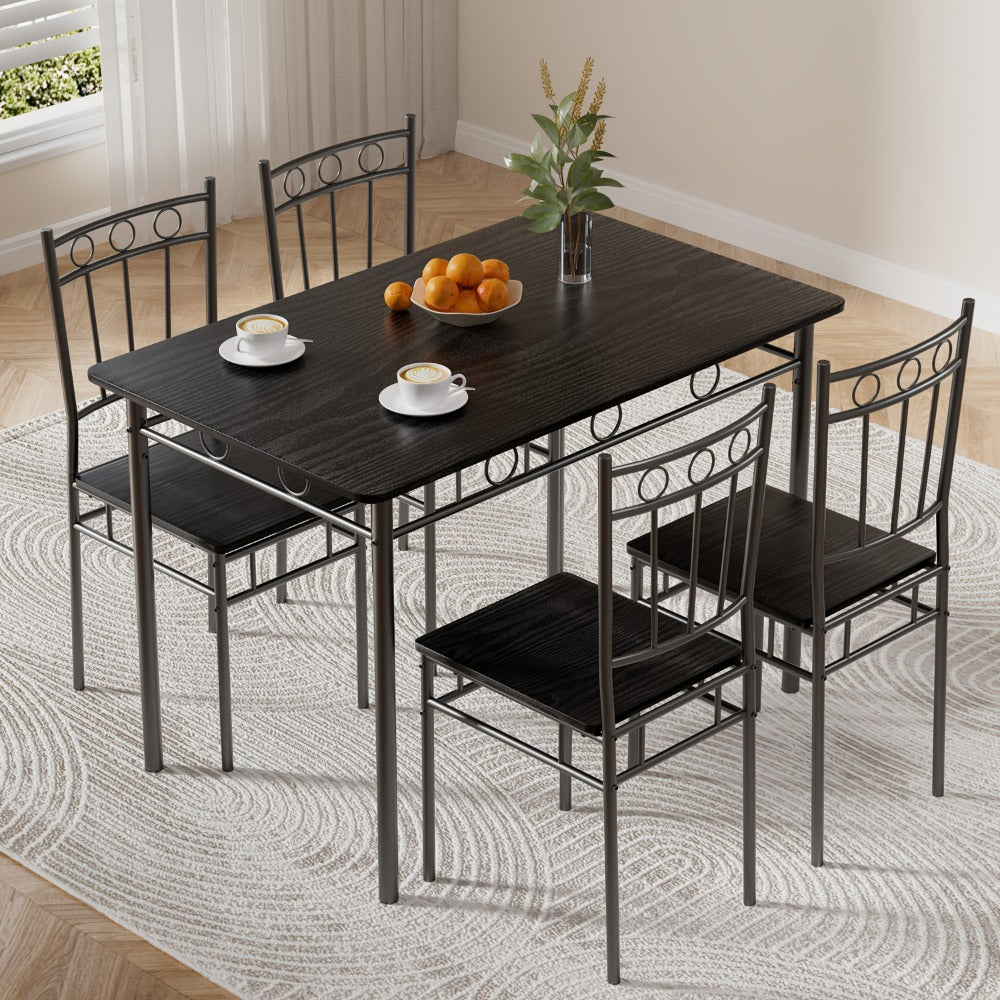 5-Piece Dining Table Set with Multiple Color Options for Kitchen detail image