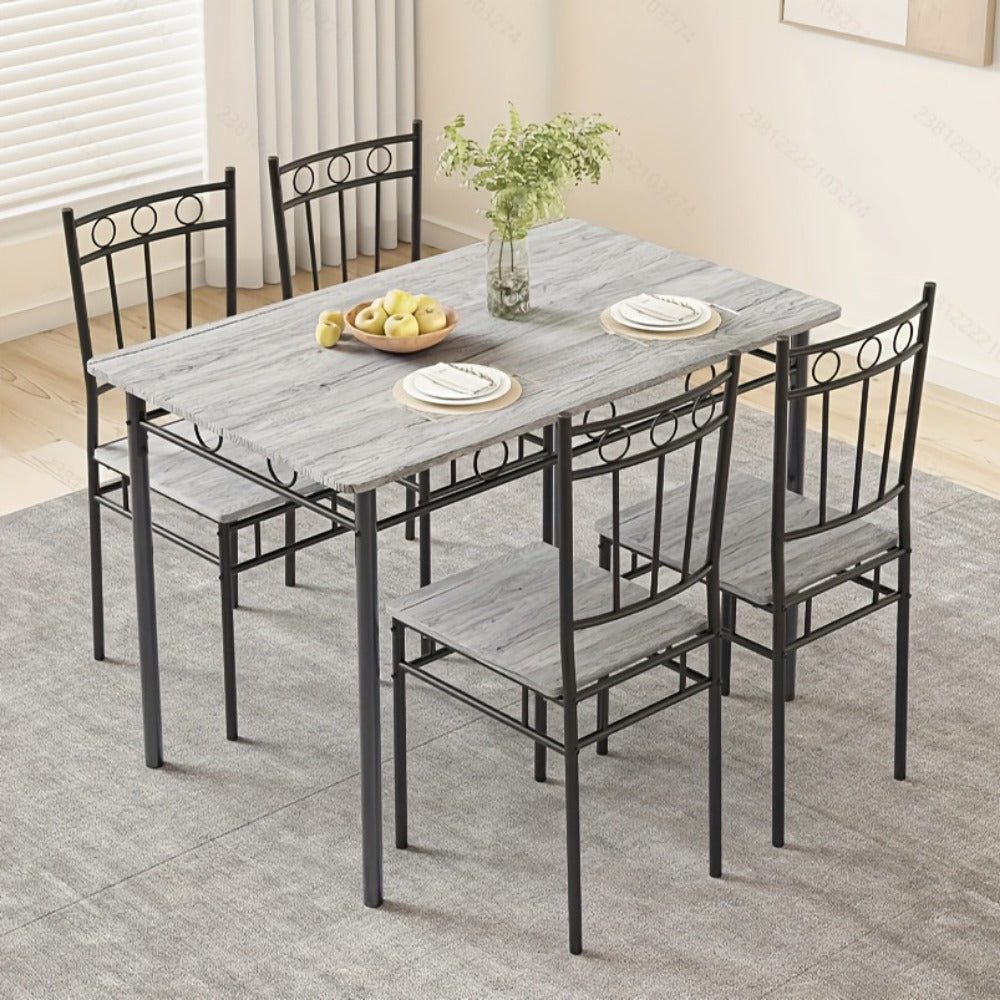 5-Piece Dining Table Set with Multiple Color Options for Kitchen detail image - detail view 5