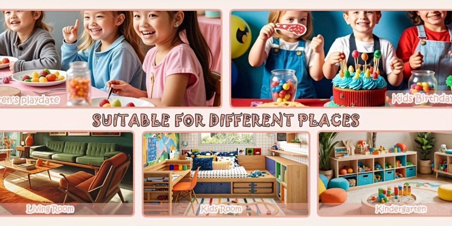 5-Piece Foldable Kids Table And Chair Set with Multiple Color Options for Kids' Room detail image - detail view 10