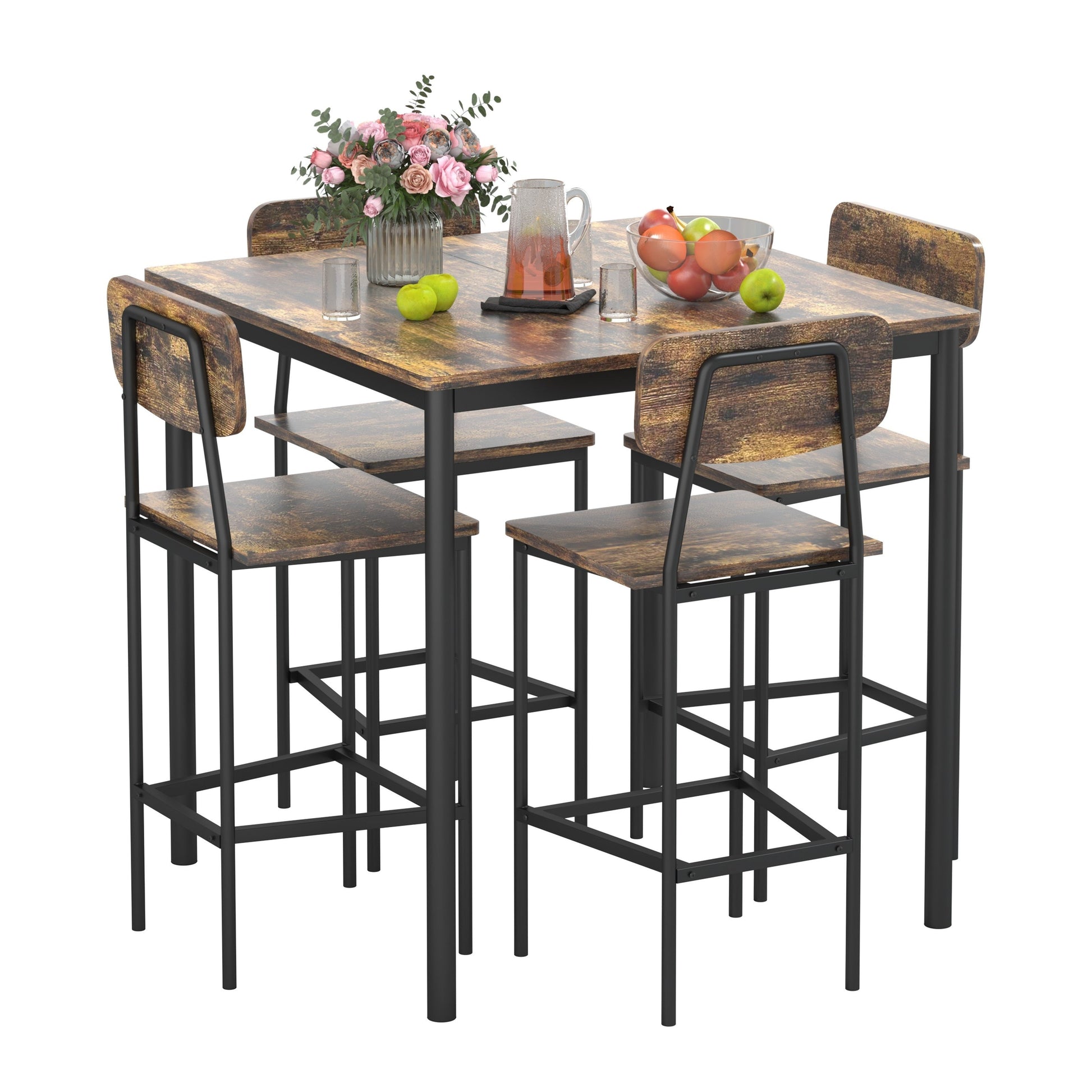 Dining Table Set shown in the Coffee option