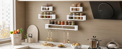 5-Piece Wall-Mounted Floating Wall Shelves for Nursery and Kids' Room detail image - detail view 12