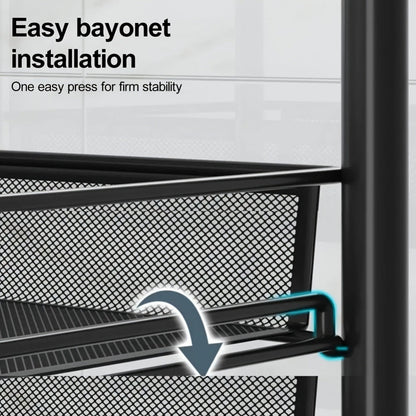 5-Tier 360° Rotating Storage Cart with 360° Swivel for Bathroom detail image - detail view 11