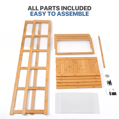 5-Tier Bamboo Display Cabinet for Kids' Room and Living Room detail image - detail view 9