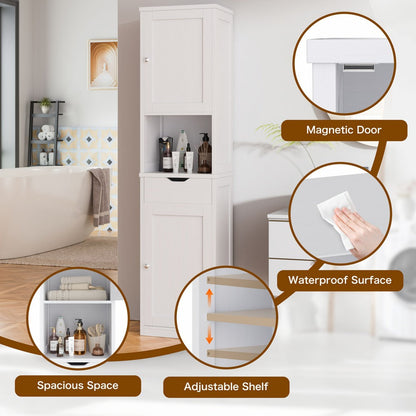 5-Tier Freestanding Bathroom Storage Cabinet, Freestanding Storage Cupboard detail image - detail view 8