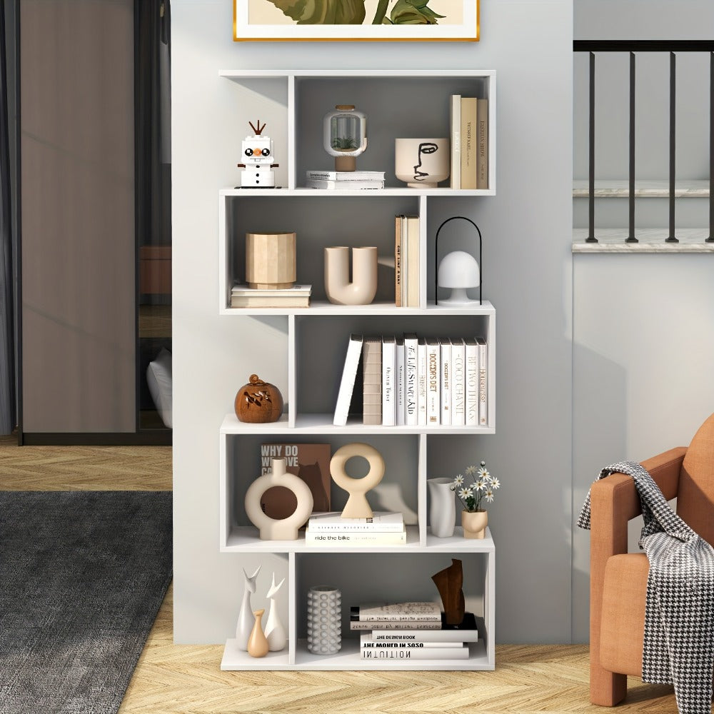 5-Tier Freestanding Bookcase with Multiple Color Options for Living Room detail image - detail view 15