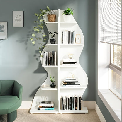 5-Tier Freestanding Corner Shelf for Living Room and Bedroom detail image - detail view 15